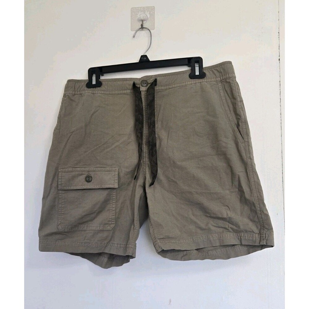 Wellen Utility Shorts Mens L Organic Olive Green Cargo Pocket Hiking Huckberry